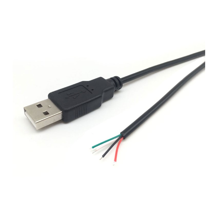 OEM USB Type-A Male to Open End Wire