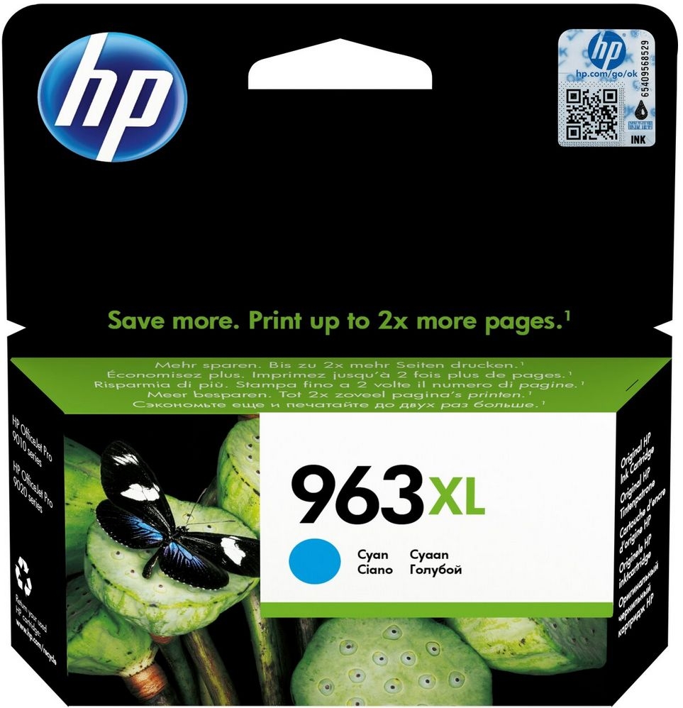 HP 963XL Cyan Ink Cartridge Genuine